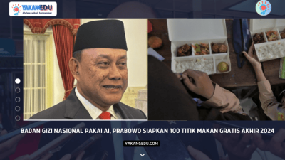 Badan Gizi Nasional Pakai AI, Prabowo Siapkan 100 Titik Makan Gratis Akhir 2024